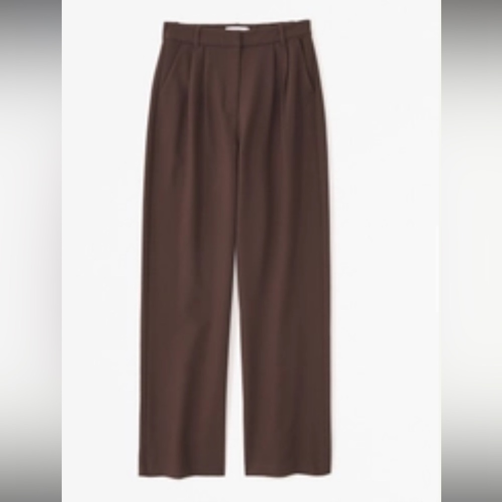 COPY - Curve Love A&F Sloane Tailored Pant (Brown)
